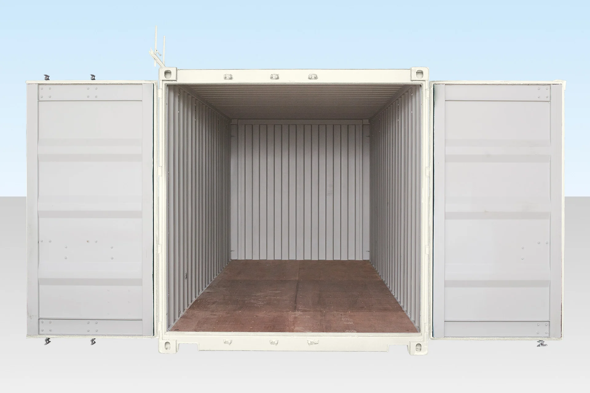 20ft Shipping Container (One Trip) White (RAL 9003) - Image 4