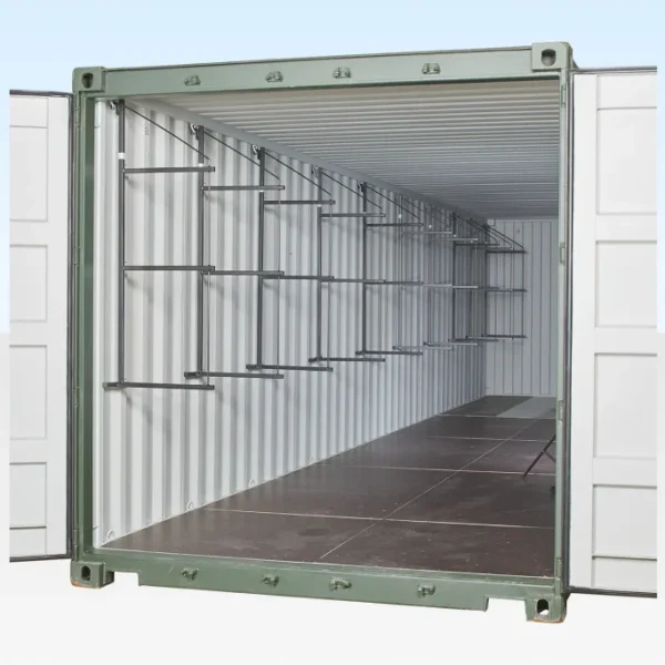 Container Shelving (Fastfit Brackets) 40ft Container Single Side