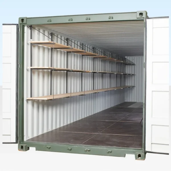 Container Shelving (Fastfit Brackets) 40ft Container Single Side