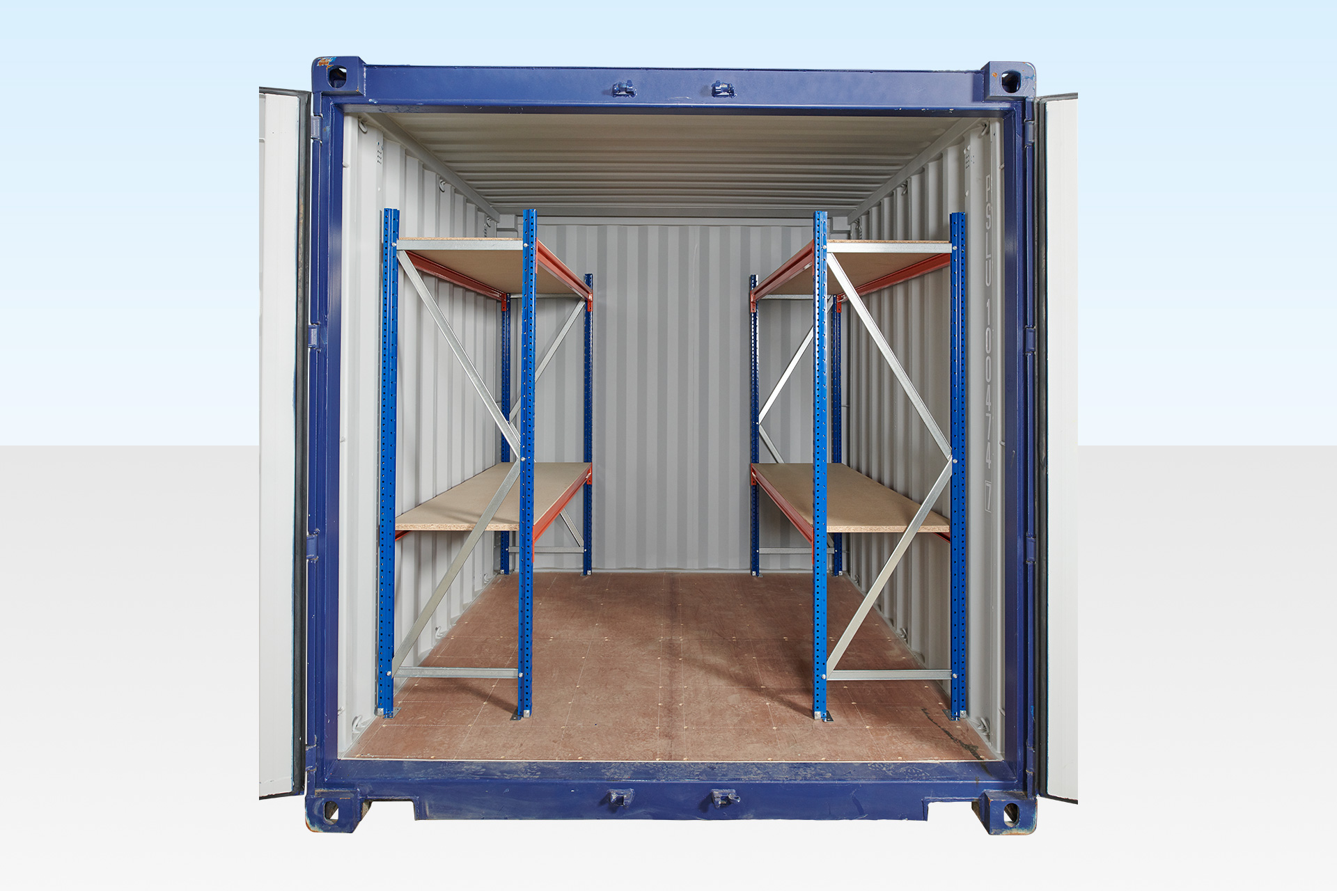 Container Racking – Adjustable, Heavy Duty Two Tier (Single Bay) - Image 2