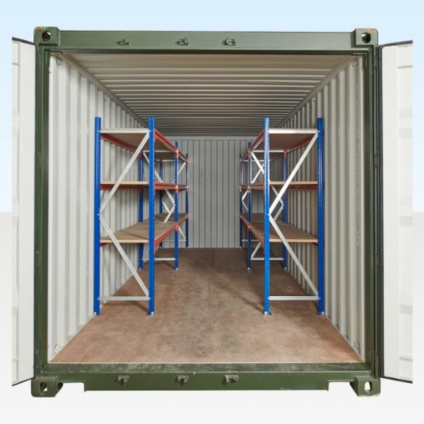 Container Racking – Adjustable, Heavy Duty Three Tier (2 Bays)