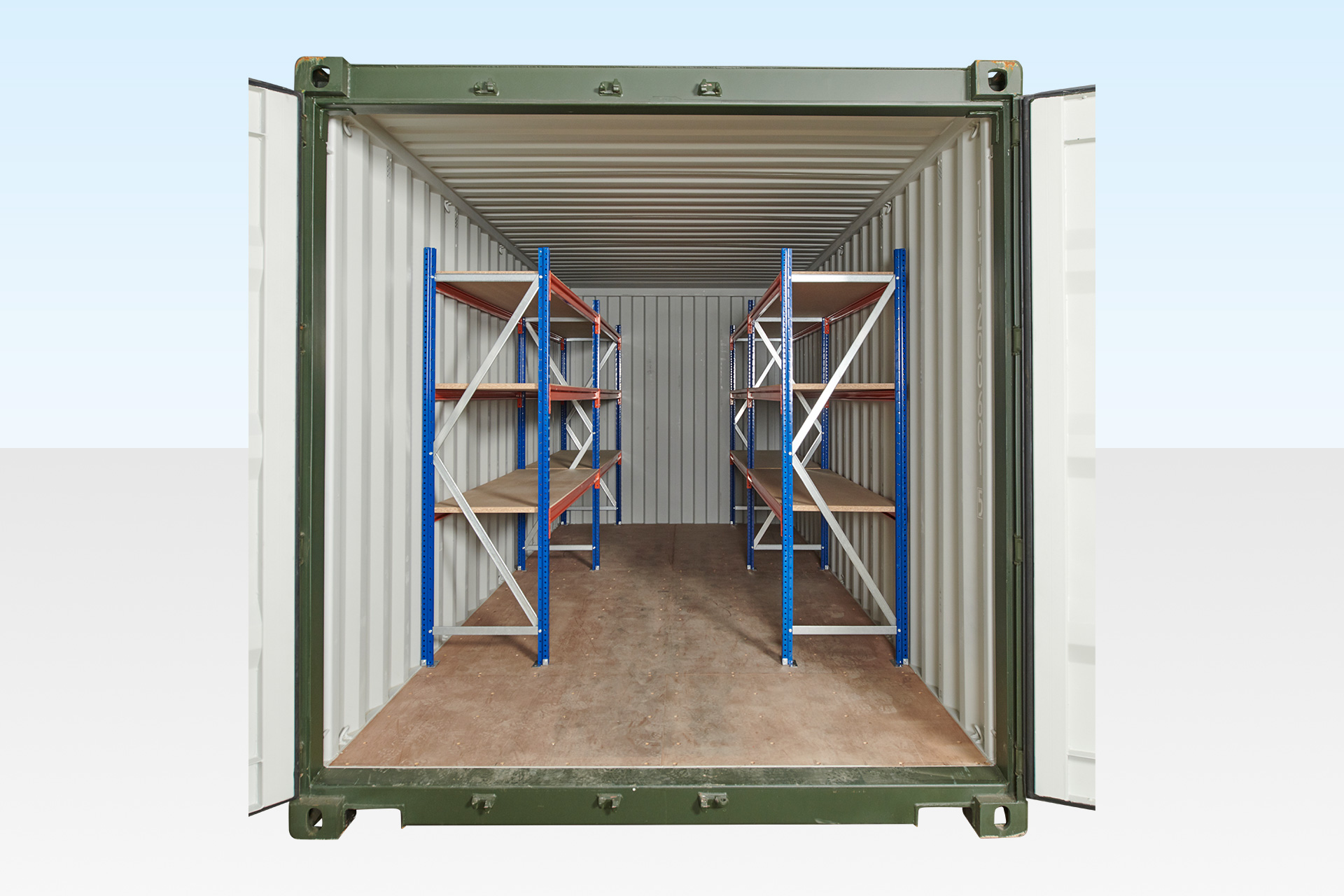 Container Racking – Adjustable, Heavy Duty Three Tier (2 Bays) - Image 2