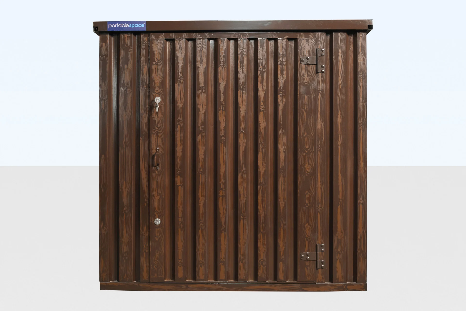 Wood-Effect Flat Packed Storage Container 2m x 2.1m - Image 4