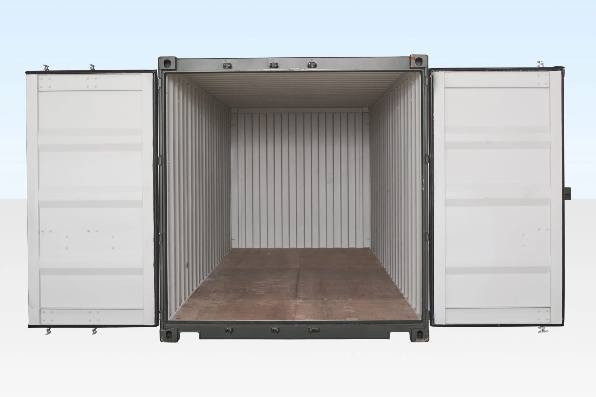 20ft Shipping Container (One Trip) Dark Green (RAL 6007) - Image 3