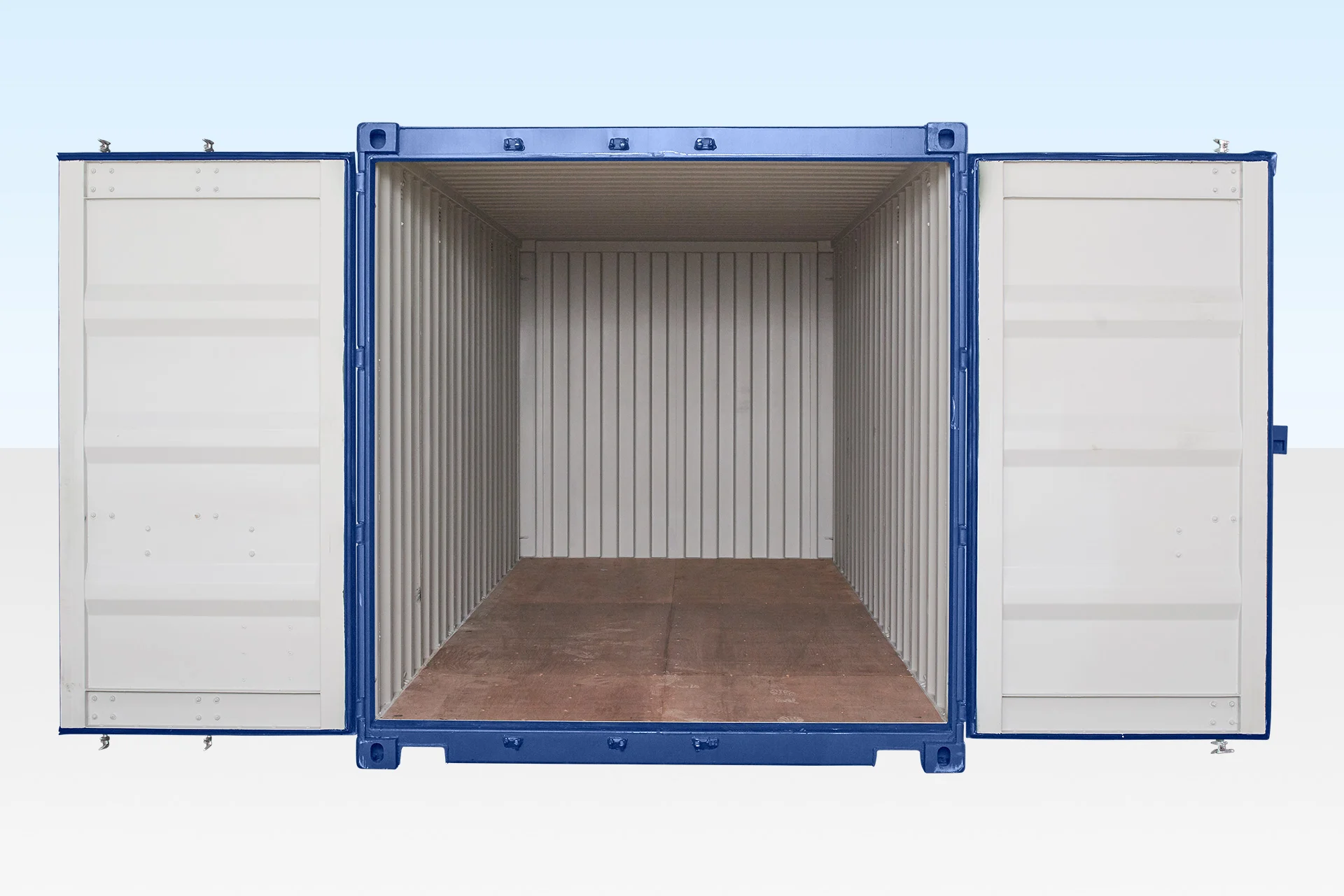 20ft Shipping Container (One Trip) Blue (RAL 5013) - Image 4