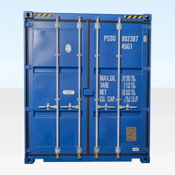 40ft High Cube Container – One Trip (9ft 6″ high)