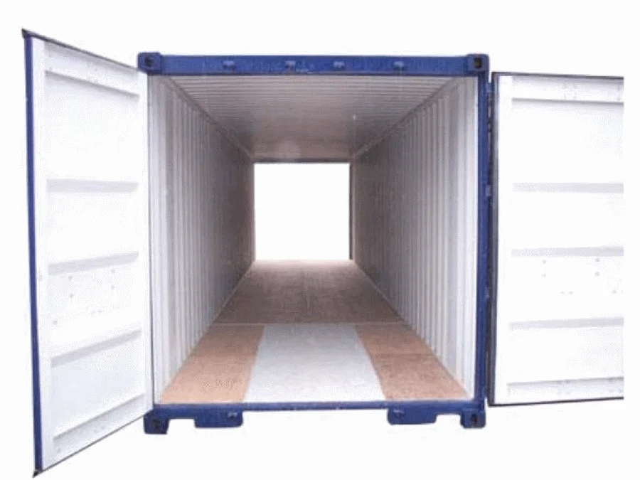 40ft x 8ft One Trip Tunnel Container (Double End Door) Blue - Image 2