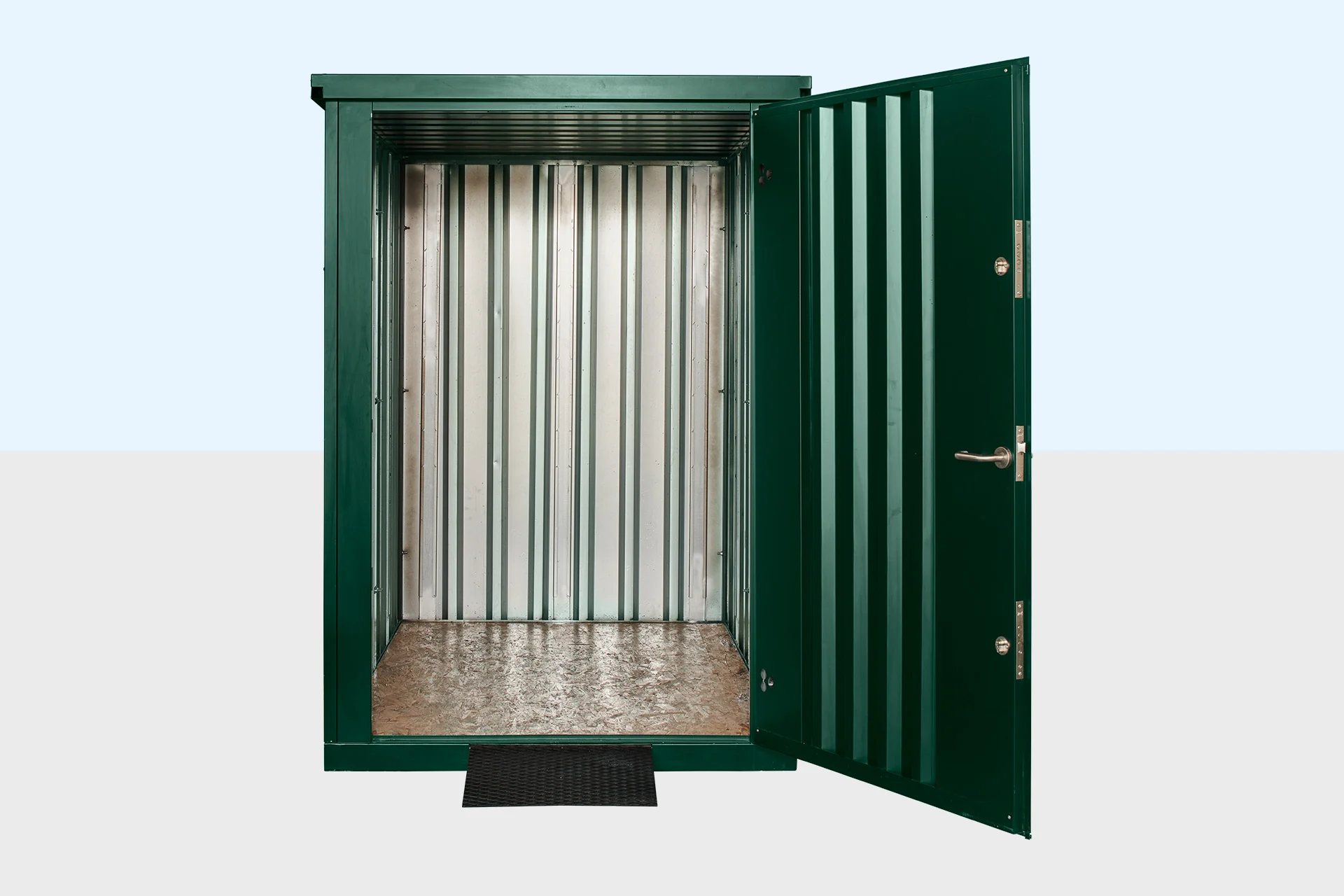 Flat Pack Metal Garden Store – Green - Image 6