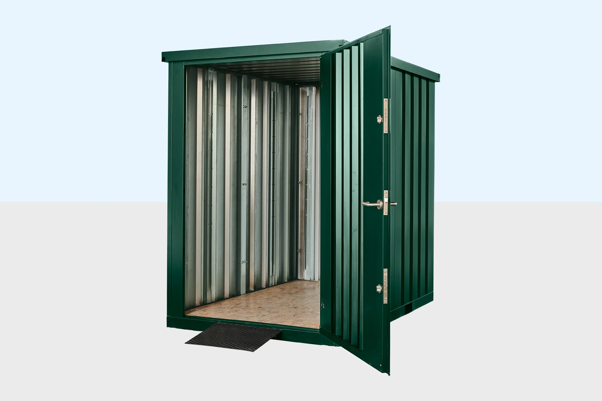 Flat Pack Metal Garden Store – Green