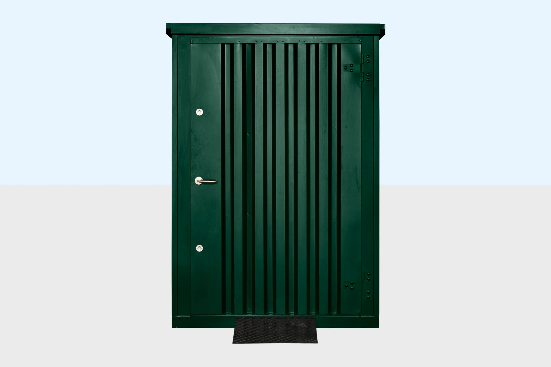 Flat Pack Metal Garden Store – Green - Image 5