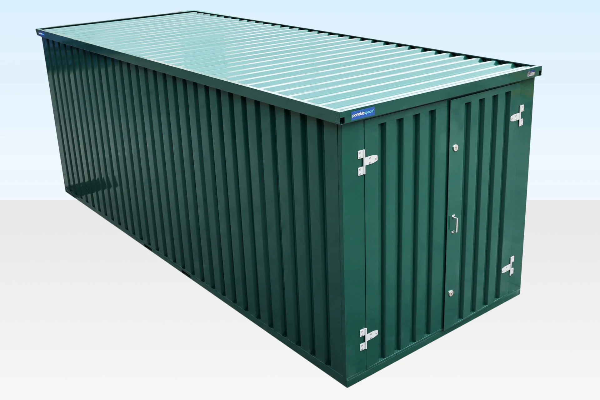 6m Flat Pack Storage Container – Powder Coated RAL6005 - Image 2