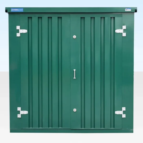 6m Flat Pack Storage Container – Powder Coated RAL6005