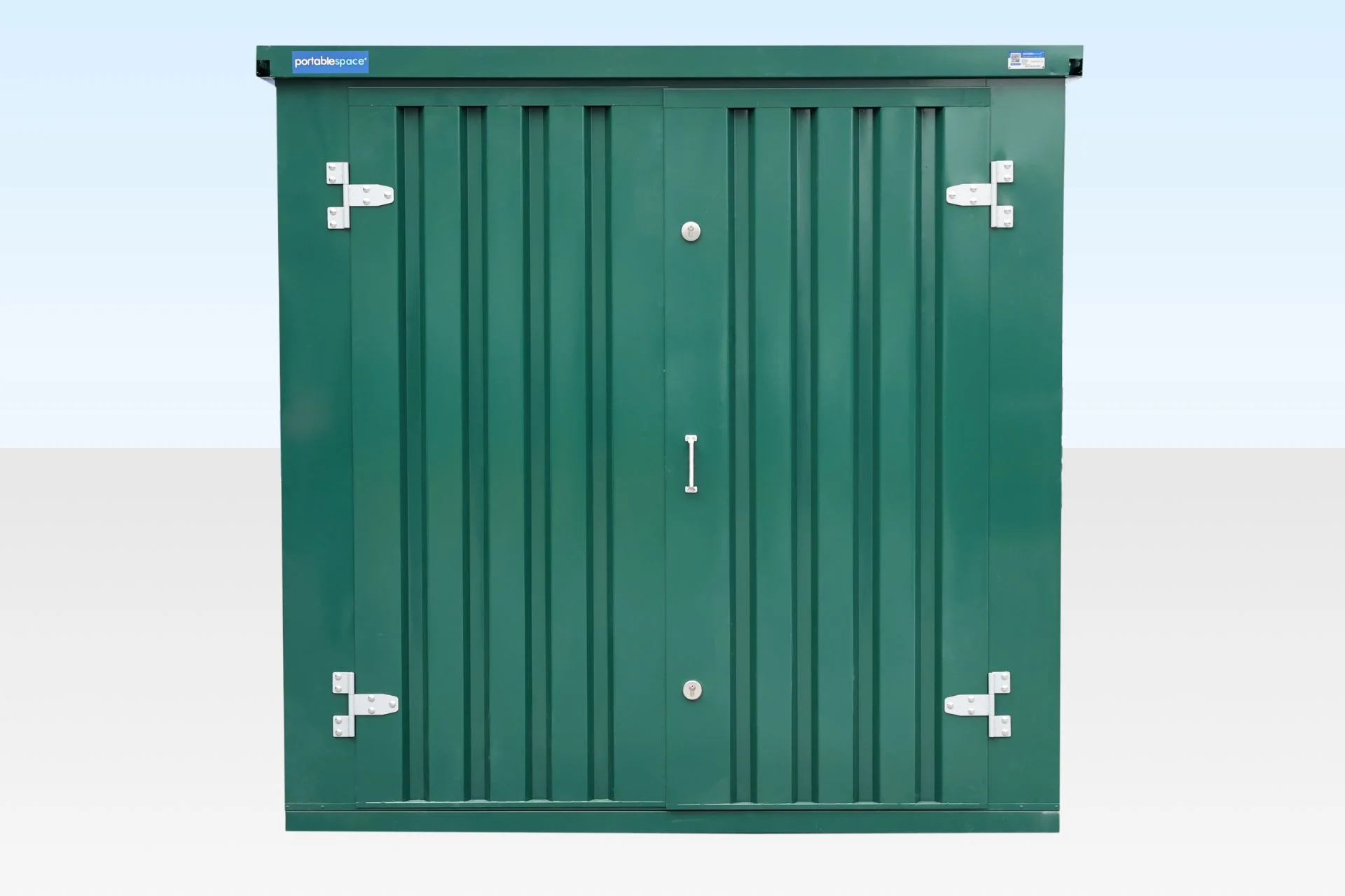 6m Flat Pack Storage Container – Powder Coated RAL6005
