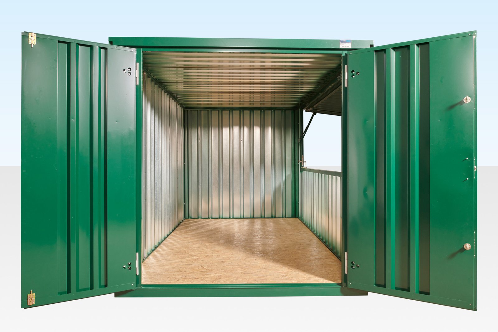 4m XL Flat Pack Kiosk (RAL6005) – Green - Image 2